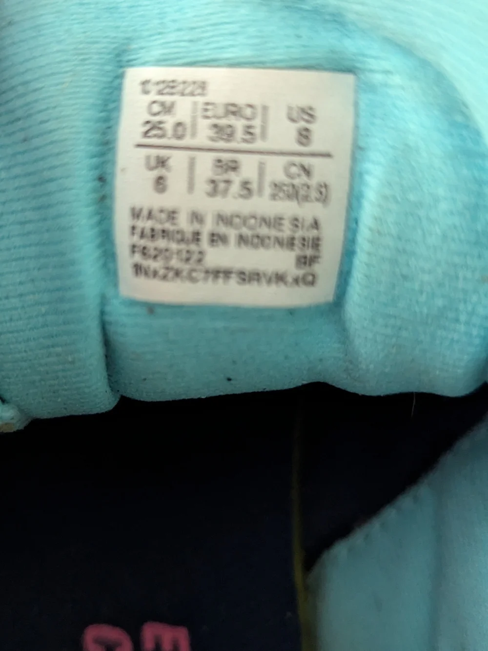 ASICS Navy Running Sneakers with Teal and Coral Accents